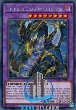 Yugioh Thunder Dragon Colossus SOFU-EN037 Secret Rare - Image 1