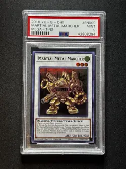 PSA 9 Yugioh Martial Metal Marcher #CT15-EN009 Mega Tins Ultra Rare POP 1! - Image 1