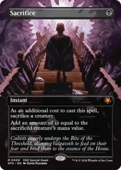 Sacrifice (Borderless) - Near Mint MTG Special Guests - Image 1