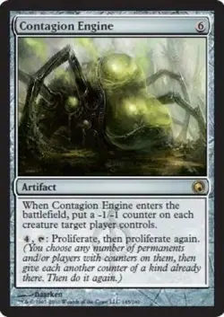 1 x Contagion Engine - Scars of Mirrodin - Heavy Play - MTG - Image 1