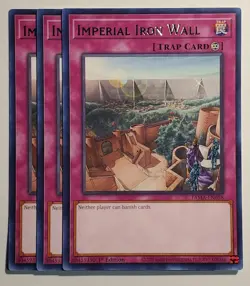 Yugioh x3 Imperial Iron Wall TAMA-EN058 Rare 1st Edition - Image 1