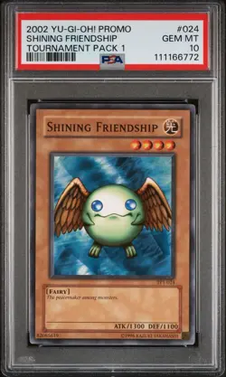 2002 Yu-Gi-Oh! Shining Friendship Tournament Pack 1 TP1 Common PSA 10 - Image 1