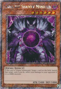Yugioh! Caius the Shadow Monarch - RA03-EN194 - Platinum Secret Rare - 1st Editi - Image 2
