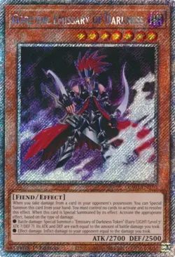 Yugioh! Gorz the Emissary of Darkness - RA03-EN210 - Platinum Secret Rare - 1st - Image 1