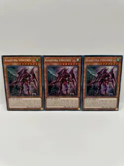 Yu-Gi-Oh 3x Kashtira Unicorn MP23-EN164 Prismatic Secret Rare 1st Edition - Image 2