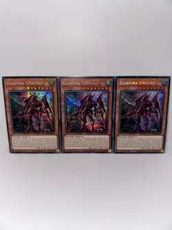 Yu-Gi-Oh 3x Kashtira Unicorn MP23-EN164 Prismatic Secret Rare 1st Edition - Image 4