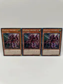 Yu-Gi-Oh 3x Kashtira Unicorn MP23-EN164 Prismatic Secret Rare 1st Edition - Image 5