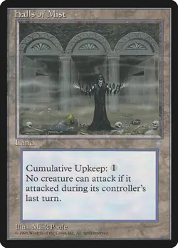 MTG Halls of Mist LP Ice Age ICE English ReservedLiist Magic card old school - Image 1