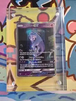 PokÃ©mon TCG Mewtwo GX Shining Legends Holo Card #78/73 LP Condition - Image 1