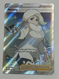 Melony (Full Art) 195/198 SWSH06: Chilling Reign NM Pokemon TCG Card - Image 1