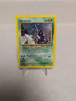 Heracross 6/111 Neo Genesis Pokemon Card Holo Rare Moderately Played  - Image 1