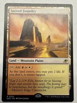 Sacred Foundry - 0256 - Edge of Eternities - MTG - NM/M - Image 1