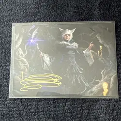 GOLD SIGNATURE Y'shtola, Night's Blessed 21/53 Final Fantasy Art Series MTG - Image 1