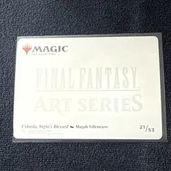 GOLD SIGNATURE Y'shtola, Night's Blessed 21/53 Final Fantasy Art Series MTG - Image 2