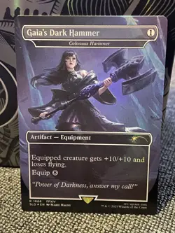 Colossus Hammer #1866 FOIL Gaia's Dark Hammer NM MTG Final Fantasy Secret Lair - Image 2