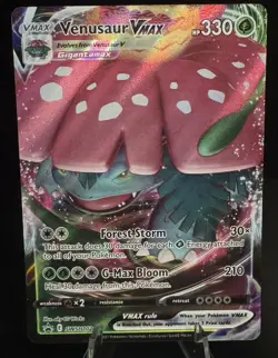 PokÃ©mon TCG Venusaur VMAX SWSH Black Star Promos Holo Card SWSH102 - Image 1