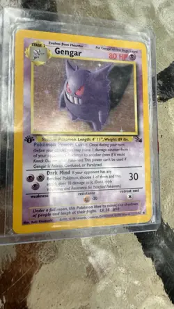 Gengar 5/62 Holo Rare 1st Edition Fossil Set WOTC 1999 PokÃ©mon Card Ungraded - Image 1