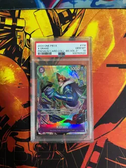 One Piece Prem Card Collection Vol. 2 - X.Drake OP01-114 PSA 10 - Image 1