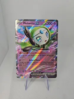 Meloetta EX 044/086 Near Mint Black Bolt White Flare Pokemon TCG - Image 1