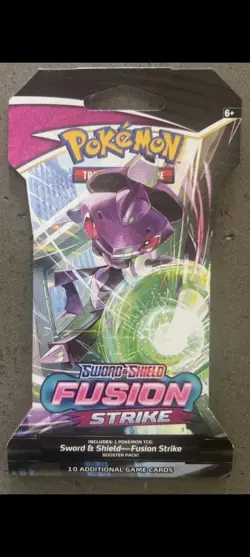 Pokemon Fusion Strike Full Art Set 4 Factory Sealed Sleeved Booster Packs - Image 4