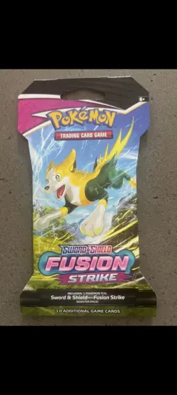 Pokemon Fusion Strike Full Art Set 4 Factory Sealed Sleeved Booster Packs - Image 6