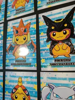 Pokemon 2024 Card Database Christmas Poncho Pikachu Heart Holo Set 9 Cards Peru - Image 2