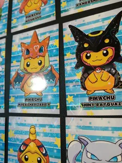 Pokemon 2024 Card Database Christmas Poncho Pikachu Heart Holo Set 9 Cards Peru - Image 6