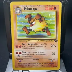 Primeape - 43/64 - Pokémon Jungle 1999 - Unlimited Uncommon WOTC Card HP - Image 1