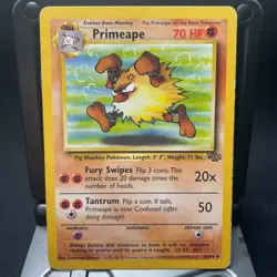 Primeape - 43/64 - Pokémon Jungle 1999 - Unlimited Uncommon WOTC Card HP - Image 3