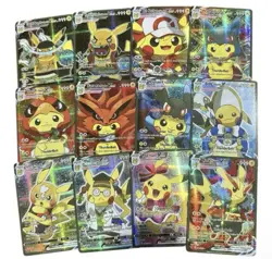 Pikachu Holo Custom Cosplay Set of 55 Cards Sealed Box Pokemon Super Heroes - Image 8
