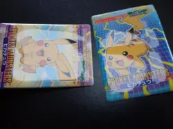 Pokemon Bandai Promo Waterproof Bathroom Menko Card Pikachu x2 SET #5530 - Image 25