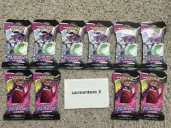Lot of (10) Pokemon TCG Sword & Shield Fusion Strike Booster Packs - NEW/SEALED - Image 3