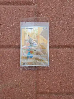 Pokémon SV Paldean Fates Mimikyu 075 Pokemon Center Stamped ETB Promo Sealed - Image 1