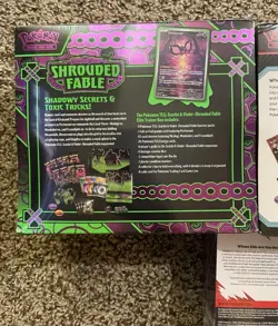 In Hand SEALED Pokemon ETB Booster Bundle Destined Rivals Shrouded Fable New TCG - Image 13