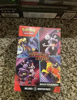 In Hand SEALED Pokemon ETB Booster Bundle Destined Rivals Shrouded Fable New TCG - Image 4
