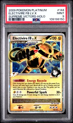 2009 POKEMON SUPREME VICTORS ELECTIVIRE FB LV.X #144 ULTRA PSA 9 MINT #109198150 - Image 3