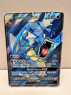 POKEMON TCG GYARADOS GX ULTRA RARE SUN & MOON CRIMSON INVASION 101/111 - Image 1