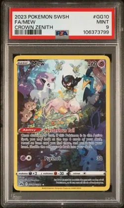 2023 Pokemon Mew PSA 9 Crown Zenith Gallarian Gallery Full Art GG10/GG70 SWSH - Image 3