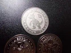 Pokemon Card Meiji Promo Battle Coin x3 Charmeleon Wartortle Ivysaur #5444 - Image 2