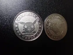 Pokemon Card Meiji Promo Battle Coin Silver Shining Pikachu 2 SET #5432 PLAY - Image 18