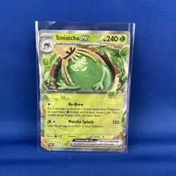 Sinistcha ex 23/167 Double Rare Holo Pokémon TCG Card NM - Fresh Pull - Image 1