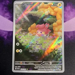 Pokémon Pawmi TCG Illustration Rare Card 226/091 Paldean Fates Full Art Holo - Image 1