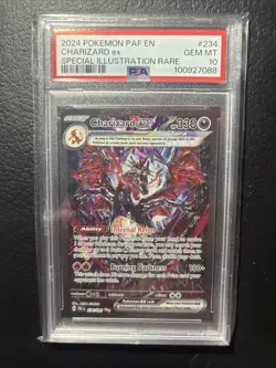 2024 Pokémon Charizard ex Special Illustration Rare GEM MT 10 PSA 234/091 - Image 1