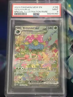 PSA 9 MINT Venusaur Special Illustration Rare 198/165 Pokemon 151 Holo 2023 Mew - Image 3