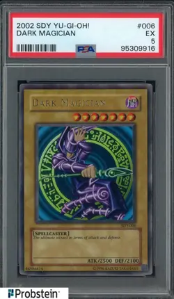 2002 Yu-Gi-Oh! SDY #006 Dark Magician PSA 5 EX - Image 3