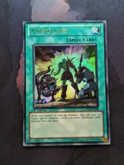 A Hero Lives - GENF-EN098 - Ultra Rare - 1st Edition Yugioh Card - VLP - Image 2