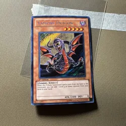 Yugioh Vampire Dragon EXVC-EN081 Secret Rare 1st Edition NM - Image 3