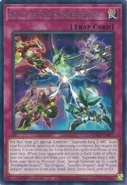 Soul of the Supreme King - MAZE-EN027 - Rare - 1st Edition NM YuGiOh!  Maze of M - Image 3