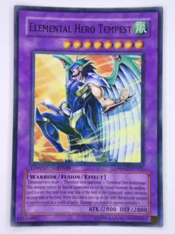 Yugioh! Elemental Hero Tempest / MF02-EN001 / Parallel Rare / Limited Edition LP - Image 1