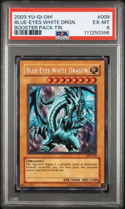 Yu-Gi-Oh Blue-Eyes White Dragon 2003 BPT-009 1st Edition PSA 6 - Image 1